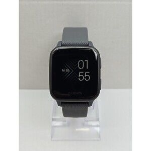 Garmin Venu SQ GPS Smartwatch 37mm Shadow Gray Silicone Band Pulse Ox 5 ATM Swim